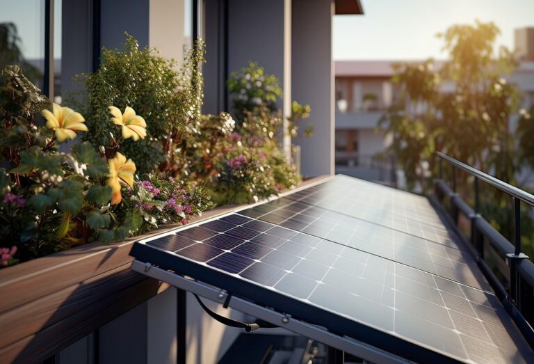 balcony, power station, solar system